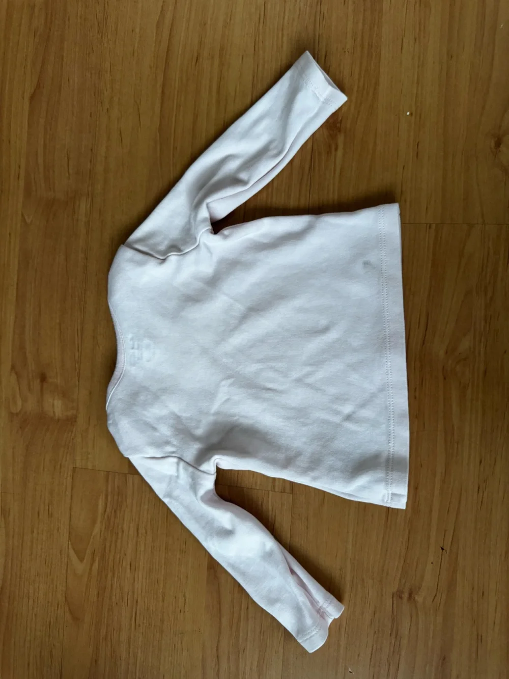 Ralph Lauren Baby Girl Cotton Interlock Long Sleeve Tee in Delicate Pink 3-6 Mo